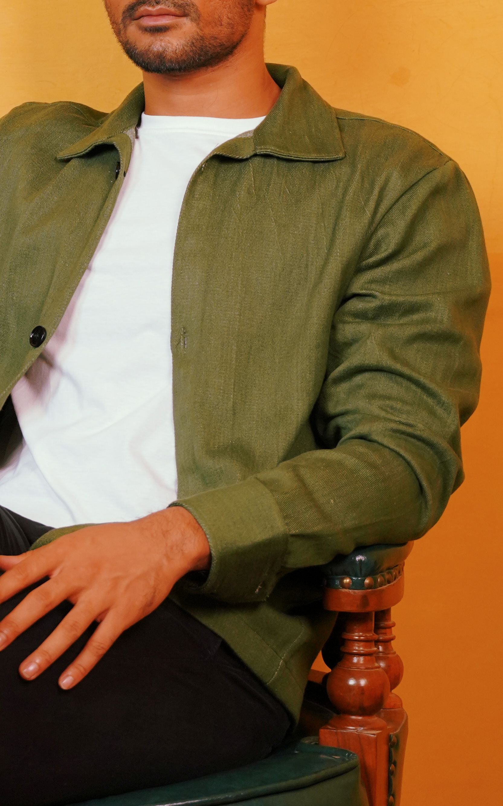 Handcrafted Green Jacket